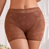 Brown Floral Lace inner Shorts