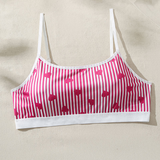 Striped Heart Graphic Bralette