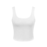 Ribbed Crop Tank for Casual Wear