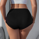 Lace Trim Low-Rise Boyshort Underwear