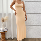 Sleeveless Racerback Style Bodycon Dress