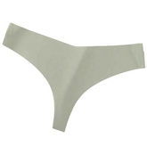 Leopard Print V-Front Seamless Thong