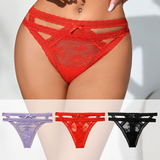 Strappy Cut-Out Lace G-String Thong