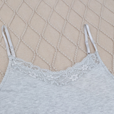 Heather Grey Fringe Hem Cami Slip Dress