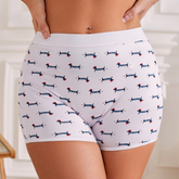 Playful Dachshund Print Shorts