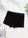 Mid-Rise Full Coverage Seamless Ribbed Boyshort Briefs
