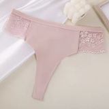 Low-Rise Thong with Sheer Lace Side Panels | Minimal Coverage Underwear