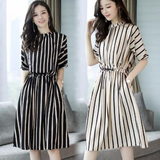 Graphic Knit Square Neck Bodycon Maxi Dress - Striped Slim-Fit Casual Midi Dress