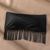 Fringe Hem Bandeau Crop Top