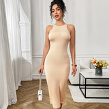 Sleeveless Racerback Style Bodycon Dress