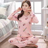 Fun Print Mix & Match Long Sleeve Pajama Set Collection- NO SKU