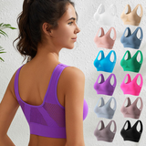 Seamless Mesh Back High-Support Sports Bra