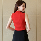 Half High Collar Tank Top for Women