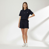 Classic Preppy Short-Sleeve Popover & Shorts Set
