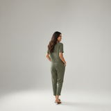 Casual Comfort Crop Top & Trousers Set