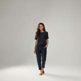 Casual Comfort Crop Top & Trousers Set