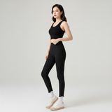 High-Waisted Thermal Ribbed Knit Leggings