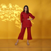 2pc Denim Cotton Style With Belt