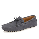 Genuine Leather Slip on Moccasin Shoes Men Loafers Slip on Fashion Dress Shoes