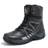 Men's Shoes Tactical Boots Training Boots Training Boots Autumn Winter High-top Laces Large Size Outdoor Hiking Mountaineering