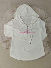 Hooded Long Sleeve Base Shirt Zipper Long-sleeved Top Casual Shirt