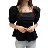 New Design Going Out Tops Best-selling Ruffle Tops for Women Summer Short-sleeved Blouse