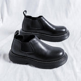 Classy Design Low Cut Men Chelsea Boots Thick Sole Comfortable Slip on Fashion Durable Dress Shoes for Men