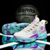 High Top Professional Men Outdoor Sports Sneakers Blank Mesh Breathable Women Kids Basketball Shoes