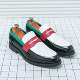 Pointed Toe Moccasins Casual Men Slip on Durable Hot Selling Handmade Classic Penny Loafer Dress Shoes