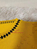 2025 Summer New Women's Knit T Shirt with Pattern Embroidery Unique Design Short Sleeve Short Length Thin Top