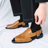 Latest Design Hot Selling Yellow Black Summer Casual Dress Shoes Sandals Durable Comfortable Slip on