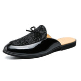 Classic Design Hot Selling Fashion Comfortable Bowknot Backless Loafers Formal Casual Half Shoes for Men
