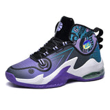 Professional Rebound Soft Men Outdoor Sports Sneakers Air Cushion Breathable Mesh Women Basketball Shoes