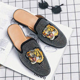 Backless Loafers Fashion Half Shoes Comfortable Summer Slippers Breathable Men Casual Shoes