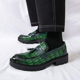 Latest Design Handsome Good Looking Green Tassel Loafers Classic Durable Fashion Wedding Men Dress Shoes