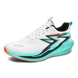 Carbon Fiber Men Women Lightweight Breathable Sports Running Shoes Cushioned Midsole Rubber Outsole for Gym Jogging Training