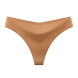 European & American Sexy Bikini Ice Silk Seamless Women's Thong Invisible Breathable Low Waist Yoga Ladies Panties