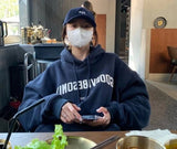 American Letter Printing Thin Hooded Sweatshirt Women's Spring and Autumn Clothes New Loose All - match Women's Top - Zeprah