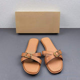 Colorful Flat Sandals for Women - Stylish and Comfortable Ladies' Footwear
