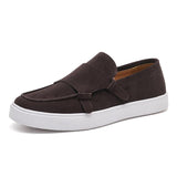 Classic Design Double Monk Strap Shoes Good Quality Handmade Suede Genuine Leather Dress Shoes for Men