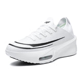 New Breathable Knit Upper Lightweight Marathon Running Sneakers with Air Cushion Technology for Comfort & Shock Absorption