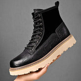 Quality Men Microfiber Leather Ankle Boots Lace up Durable Handsome Classic Design Hot Selling Dress Shoes Other Boots for Men