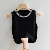 Fashionable tank Top Knitted Camisole Casual Going Out Tops