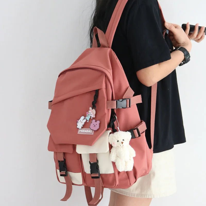 Back to Primary School Student Bookbag Foldable Backpack Kids Backpack Waterproof School Bags - Zeprah