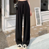 Baggy Wide - Leg Trousers Popular High - waisted Trousers Casual Suit Pants - Zeprah