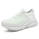 Mens Breathable Knit Mesh Running Shoes Women Stylish Comfort Cushioning Sole Sneakers for Casual and Active Wear