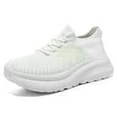 Mens Breathable Knit Mesh Running Shoes Women Stylish Comfort Cushioning Sole Sneakers for Casual and Active Wear