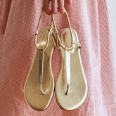 Korean-Inspired Gold High Heel Flip Flops – Trendy & Comfortable Fashion Sandals for Women