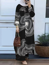 Best Selling Women's Clothing Islamic Abaya Ladies Dress Striped Pants and Blouse Set for Long Latest Design Muslim Tops - Zeprah