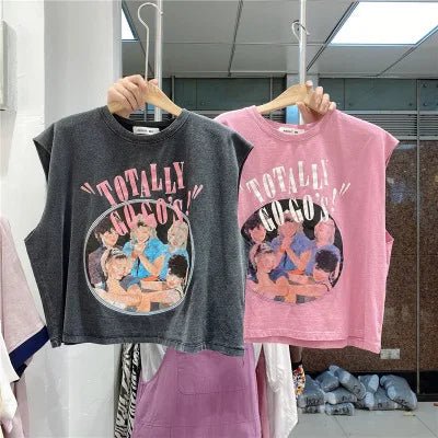 Bestselling Sleeveless Tops Printed Basic Women's Clothing Casual Going Out Tops - Zeprah